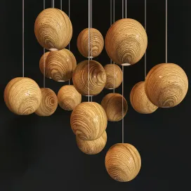 Tom dixon pendant wood light